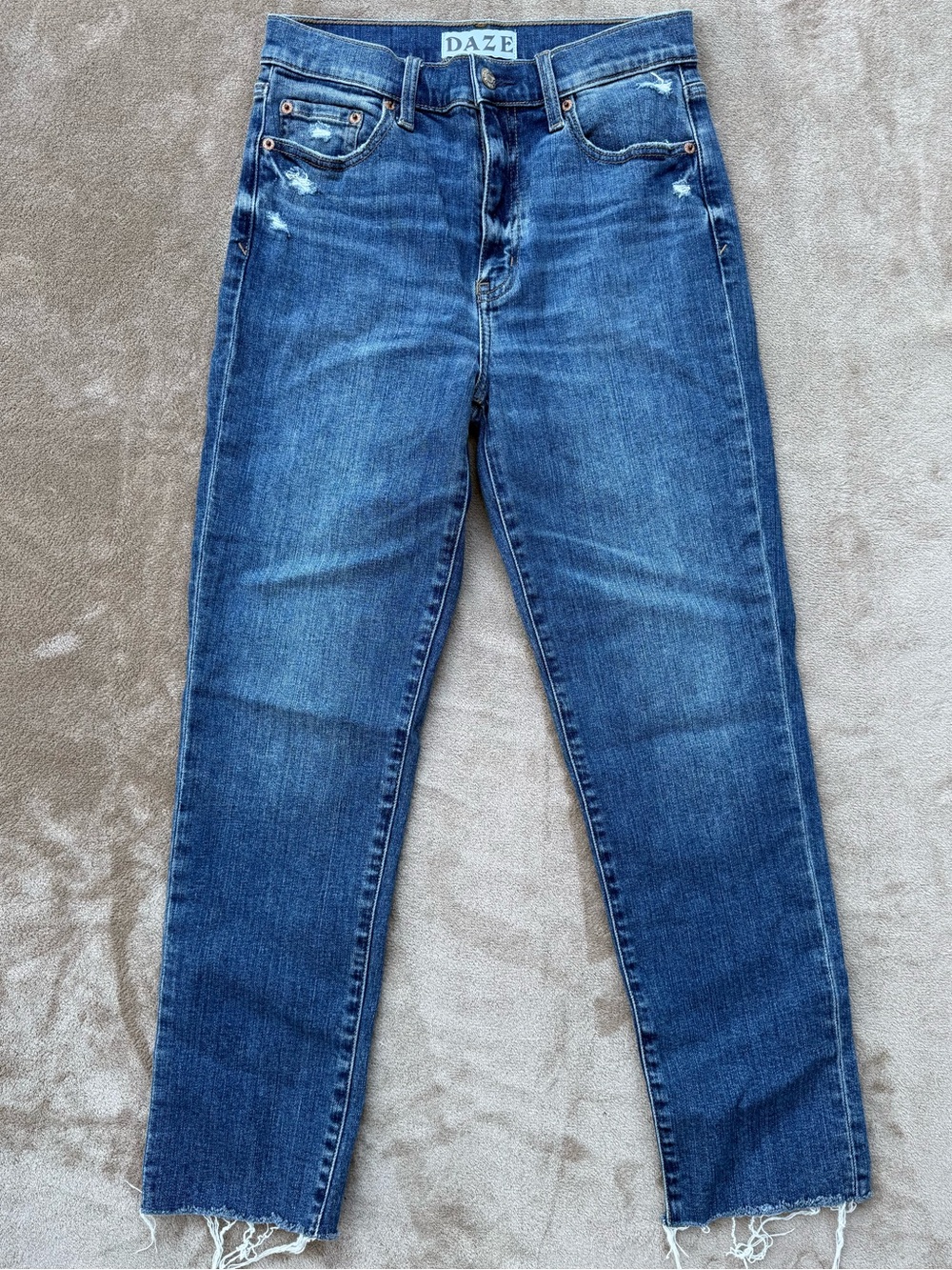 Daze High-Rise Straight Jeans